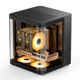 Корпус JONSBO TK-1 Black Hyperbolic Panoramic MATX (корпус из алюминиевого сплава, поддержка радиатора 240 мм, блок питания ATX, разъем Type-C Gen2 10 Гбит/с+) - изображение 6
