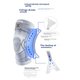 Баскетбольний наколінник VEIDOORN для чоловіків, з підтримкою меніска, модель V7740, біло-сірий, розмір M, суцільний - зображення 8