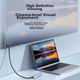 Lenovo Ecosystem Brand Yinengzhe Кабель розширення Type-C — HDMI, розгалужувач, дзеркальне відображення екрану 4K 60 Гц, швидка зарядка PD, підходить для ноутбуків і настільних комп'ютерів - зображення 8