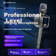 Микрофон-колонка Tuxun G6pro для караоке, черная - изображение 6