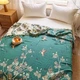 Муслиновый плед покрывало Cappone Изумрудный Сад 4 слоя 200×230 см - изображение 4