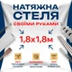 Натяжна стеля Зроби сам 1,8×1,8 м без нагріву — повний комплект для самостійного встановлення стелі без майстрів - зображення 1