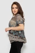 Блуза жіноча в квітковий принт, колір чорний, 230R1512-1, розмір XL: XXL - зображення 3