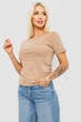 Футболка AGER S Бежевий 221R3303 - зображення 3