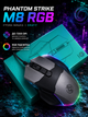 Игровая мышка Phantom Strike M8 RGB Grafit — 8 кнопок, USB, программируемая, эргономичная - изображение 2