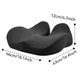 Ортопедична подушка для сидіння з отвором від геморою memory foam 46х43х12 см темний сірий (1010) - зображення 6