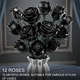 Конструктор Букет черных роз TYCOLE в готическом стиле 512 деталей Черный (28679) - изображение 6