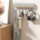 Настінна клейка вішалка тримач для приладдя Plastic hook з 6 гачками - зображення 2