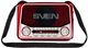 Портативный радиоприемник FM AM SW с USB и microSD для путешествий красный SVEN SE1011 - изображение 2