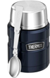 Термос для еды 0,47 л с ложкой для пикника нержавеющая сталь синий Thermos SE1098 - изображение 3