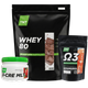 Набор: Протеин Whey 80 2 кг + Креатин 0,3 кг + Омега-3 в Подарок TNT Nutrition - изображение 1