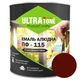 Емаль алкідна глянсова ULTRAtone ПФ-115 2,8 кг Червоно-коричнева - изображение 1