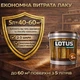 Лак для дерева LOTUS декоративно-захисний глянцевий Венге 5 л - зображення 6