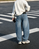 Джинсы LNYB для мальчика подростка широкие baggy skater,Синий 170 - изображение 2