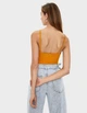 Топ Bershka гірчичний AJLLN514 XS - зображення 3