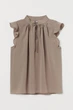 Блуза H&M хакі JDSGU840 L - зображення 1