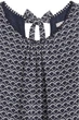 Блуза H&M темно-синій в білі візерунки MIGPS820 XXS - зображення 3