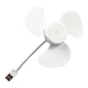 Вентилятор F017 гибкий от USB White мини-вентилятор портативный - изображение 1