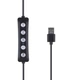 Лампа RGB JM33-13 33cm (Heart Style) з трьома тримачами (колір чорний) - зображення 2