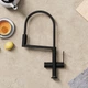 Змішувач hansgrohe Talis Select M54 PowderSpray для кухонної мийки 72861670, чорний матовий - изображение 3