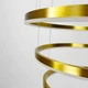 Люстра LED LineF Світлодіодна на три кільця 60+50+40 см у латунному каркасі - зображення 5