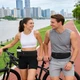 Спортивная сумка на пояс 44х10 см RunningBag с карманом под бутылку черный (R051767) - изображение 3