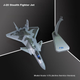 Модель истребителя J-20 от Feiyun, модель самолета J-20 из сплава, декоративное украшение, готовый продукт, подарок на пенсию, коллекционный сувенир. - изображение 4