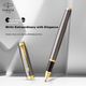 Ручка Parker Signature, подарунок для практики каліграфії в бізнес-офісі, подарунок на день народження, кулькова ручка IM сірого золотого кольору з затискачем - зображення 2
