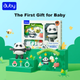 Подарочный набор Auby Panda для новорожденных, игрушки для младенцев, подвесная кукла для кроватки (0-1 год), прорезыватель, погремушка, подарок на день рождения. - изображение 4