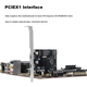 Плата расширения MOGE Desktop PCIE X1 на Type-C с двумя портами, адаптер TYPEC, Plug and Play, не требует блока питания, совместима с корпусами малого и большого размера MC2123 - зображення 3