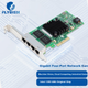 Серверная сетевая карта FLYBISH PCIe X4 Gigabit с четырьмя портами, чип Intel I350AM4, электрический порт I350-T4, для машинного зрения, промышленной автоматизации с использованием камер. - изображение 4