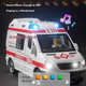 Игрушечная машина скорой помощи Mabaozibao для детей 1-3 лет, с большими открывающимися дверями, детская модель суперкара, развивающая игрушка для мальчиков и девочек. - изображение 7