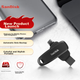 Мобільний флеш-накопичувач SanDisk 512 ГБ Type-C USB 3.2 DDC6 чорного кольору, USB-накопичувач великої ємності з двома інтерфейсами для телефонів та комп'ютерів - изображение 4