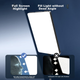 Jimantu 38W Live Streaming Fill Light, LED Studio Food Lighting, Interior Photography And Videography Flat Panel Light, Portrait Beauty Video Shooting Desktop Jewelry Face Light, Square Soft Light - изображение 6