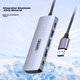 USB-концентратор UNITEK USB 3.2, высокоскоростная док-станция расширения 10G с блоком питания Type-C, 4-портовый концентратор Gen2, док-станция расширения USB для ноутбука и настольного компьютера длиной 0,3 метра. - изображение 12