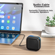 Newmine K229 Бездротовий Bluetooth-колонка, невелика звукова система для домашнього настільного ноутбука, зовнішній портативний сабвуфер з високою гучністю, міні-нагадування про голосову трансляцію платежів - изображение 6