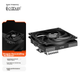 Кулер для процесора PCCOOLER RC600-67 ITX з повітряним охолодженням (нижній тиск/висота 67 мм/6 теплових трубок/вентилятор 12 см/мідна основа, нікельоване покриття/підтримка AM5 1700) - изображение 4