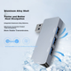 Розгалужувач-хаб Isky USB 3.0, високошвидкісний 4-портовий розширювальний хаб-док, 4-портовий USB-хаб-адаптер для ноутбука з одним підключенням та клейкою основою - зображення 8