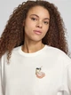 Футболка хлопковая длинная женская ONLY 15346761 XS Cloud Dancer/Cinnamon back (5715873911005) - изображение 3