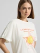 Футболка бавовняна жіноча ONLY 15372639 XS Cloud Dancer/Lemonade (5715871568812) - зображення 3