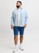 Футболка хлопковая длинная мужская Jack & Jones 12297126 5XL Antique White (5715874698202) - изображение 3