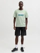 Футболка хлопковая длинная мужская Jack & Jones 12297140 3XL Aqua Gray (5715874691890) - изображение 4