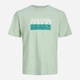 Футболка хлопковая длинная мужская Jack & Jones 12297140 3XL Aqua Gray (5715874691890) - изображение 7