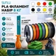 PLA-пластик Sunlu PLA Basic для 3D-принтера – набір 8 кг (8×1 кг), 1.75 мм, White / Orange / Red / Green / Black / Blue Grey / Lemon Yellow / Gray, з котушками - изображение 1