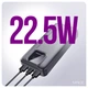 Power Bank MAKE 20000mAh 22.5W PD+QC Basic Black - зображення 4