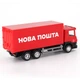Автомодель вантажівка Techno Drive Scania Нова пошта 1:64 металева - зображення 5