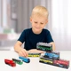 Фура Новая Почта игрушечная Techno Drive 1:64 металлическая с дверьми - изображение 13