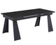 Стол ARNOLD CERAMIC 180(240)*90 Wic dark grey мат/черный каркас - изображение 1