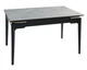 Стол BONN CERAMIC 130(180)*80 серый глянец/черный каркас - изображение 6