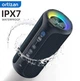Портативная водонепроницаемая Bluetooth-колонка Ortizan X8 Pro с защитой от воды IPX7, 40 Вт, LED-подсветка. Беспроводная акустика, черная - изображение 1